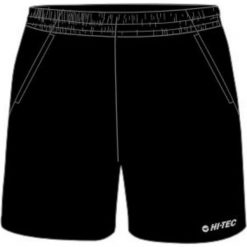 Hi-tec Szorty Sportowe Męskie Lemos Black/Victoria Blue r. 2XL. Czarne spodenki sportowe męskie marki Hi-tec, sportowe. Za 63,94 zł.