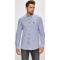 U.S. Polo - Koszula. Szare koszule męskie na spinki marki U.S. Polo, l, z bawełny, button down, z długim rękawem. W wyprzedaży za 299,90 zł.