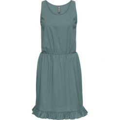 Sukienki: Sukienka shirtowa z falbanami bonprix zielony eukaliptus