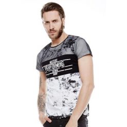 T-shirty męskie: CRSM T-shirt męski biały r. S (16018-1)