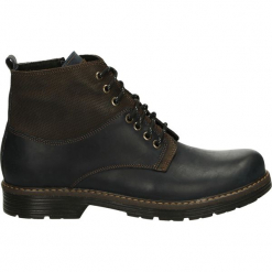 Botki męskie - 11M0235 BL-BR. Brązowe botki męskie Venezia, z nubiku. Za 249,00 zł.