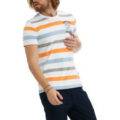 T-shirty męskie: T-shirt w kolorze białym ze wzorem