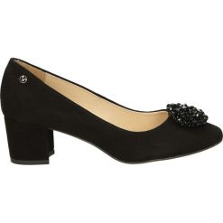 Czółenka - 671-421-S NER. Czarne buty ślubne damskie Venezia, ze skóry. Za 199,00 zł.