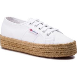 Espadryle SUPERGA - 2730 Cotropew S00CF20 White 901. Białe espadryle damskie Superga, bez wzorów, z tworzywa sztucznego, bez obcasa, na płaskiej podeszwie. Za 279,00 zł.