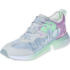 Trampki i Sneakersy Liu Jo. Szare trampki i tenisówki damskie Liu Jo, bez wzorów, z tkaniny, na sznurówki. Za 600,00 zł.