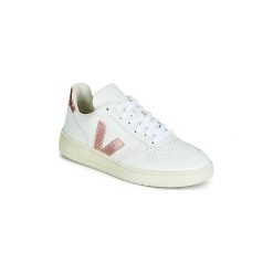 Buty Veja V-10 LEATHER. Białe trampki i tenisówki damskie Veja, bez wzorów, bez zapięcia. Za 539,00 zł.