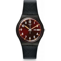 ZEGAREK SWATCH GENT. Brązowe zegarki męskie marki Swatch, sztuczne. Za 235,00 zł.