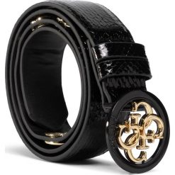 Pasek Damski GUESS - Not Coordina Ted Belts BW7351 P0335 BLA. Czarne paski damskie Guess, w paski, ze skóry ekologicznej. Za 259,00 zł.