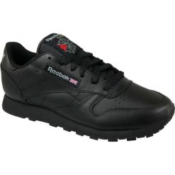 Reebok Classic Leather 3912 38 Czarne. Czarne buty sportowe damskie Reebok, bez wzorów, ze skóry, sportowe, reebok classic. W wyprzedaży za 289,99 zł.