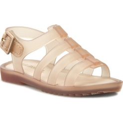 Sandały MELISSA - Mini Melissa Flox Bb 31675 Clear Beige 06123. Brązowe sandały dziewczęce Melissa, z tworzywa sztucznego, bez zapięcia. W wyprzedaży za 119,00 zł.