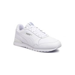 PUMA 36695902 ST RUNNER V2 L JR. Białe buty sportowe damskie Puma, bez wzorów, ze skóry, sportowe. Za 219,99 zł.