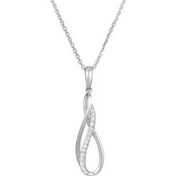 Złoty naszyjnik z diamentową zawieszką. Szare naszyjniki damskie Diamond & Co, z diamentem, złote. W wyprzedaży za 417,95 zł.