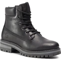 Trapery BIG STAR - GG274694 Black. Czarne trapery damskie BIG STAR, ze skóry, retro, bez obcasa, bez zapięcia. Za 329,00 zł.
