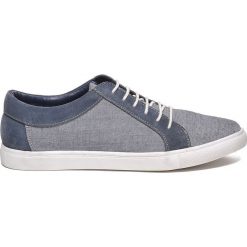 Trampki męskie. Niebieskie buty sportowe męskie na lato, z tkaniny. W wyprzedaży za 89,99 zł.