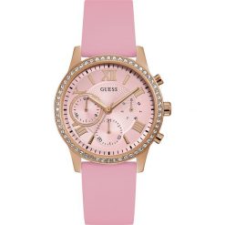 Zegarek GUESS - Solar W1135L2 PINK/GOLD. Różowe zegarki damskie Guess. W wyprzedaży za 479,00 zł.