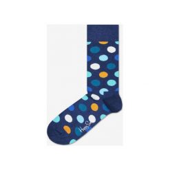 Happy Socks Big Dot Skarpetki Niebieski. Niebieskie skarpetki męskie Happy Socks, w grochy, z elastanu. Za 51,95 zł.