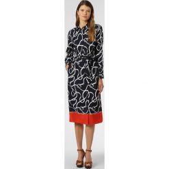Lauren Ralph Lauren - Sukienka damska, niebieski. Niebieskie sukienki damskie Lauren Ralph Lauren, bez wzorów, eleganckie, z kontrastowym kołnierzykiem, bez rękawów, koszulowe. Za 549,95 zł.