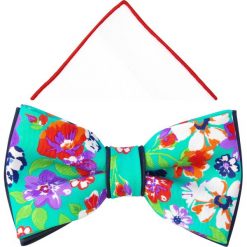 Miętowa mucha w kwiaty A329. Zielone muszki męskie Adam Collection - Krawaty i dodatki, na co dzień, w kwiaty, z tkaniny, eleganckie. Za 49,50 zł.