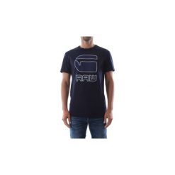 T-shirty z krótkim rękawem G-Star Raw D08510 2757 CADOULOR. Niebieskie t-shirty męskie G-Star RAW, s, bez wzorów, retro, bez kołnierzyka, krótkie. Za 92,00 zł.