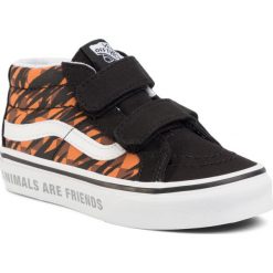 Sneakersy VANS - Sk-8 Mid Reissue V VN0A38HHXWG1 (Animal Checkerbrd) Tgrblk. Czarne trampki chłopięce Vans, bez wzorów, z gumy, bez zapięcia. Za 239,00 zł.