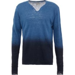 Zadig & Voltaire MONASTIR Bluzka z długim rękawem petrole. Niebieskie koszulki męskie marki Zadig & Voltaire, xl, bez wzorów, ze lnu, bez kołnierzyka, z długim rękawem, długie. Za 549,00 zł.