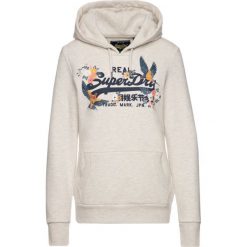 Bluza Superdry Vintage Logo Puff Embroidery W2000063A. Brązowe bluzy damskie Superdry, bez wzorów, z bawełny, bez rękawów, bez kaptura. W wyprzedaży za 239,00 zł.