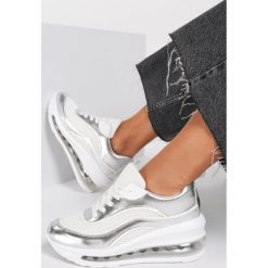 Srebrne Sneakersy Clanea. Szare sneakersy damskie Renee. Za 99,99 zł.