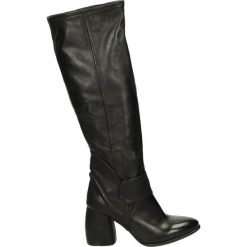 Kozaki - 170303 NERO. Czarne buty zimowe damskie marki Venezia, z materiału, na obcasie. Za 699,00 zł.
