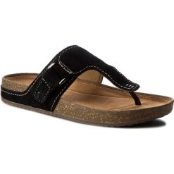 Chodaki damskie: Japonki CLARKS - Rosilla Dover 261229374 Black Suede