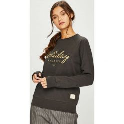 Femi Stories - Bluza. Czarne bluzy damskie Femi Stories, s, z nadrukiem, z elastanu, bez rękawów, bez kaptura. W wyprzedaży za 129,90 zł.
