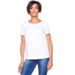 T-shirty damskie: Koszulka „Claire” w kolorze białym