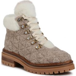 Trapery STOKTON - BLK17-FW20 Feltro Beige/Merinos Bianco. Brązowe trapery damskie Stokton, z tworzywa sztucznego, klasyczne, bez obcasa, bez zapięcia. Za 1369,00 zł.