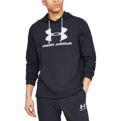Under Armour Terry Bluza Czarny. Czarne bluzy męskie Under Armour, xl, z nadrukiem, z poliesteru, bez kołnierzyka, bez rękawów, bez kaptura. Za 274,95 zł.