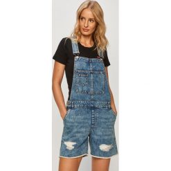 Only - Kombinezon jeansowy. Niebieskie kombinezony damskie ONLY, na co dzień, s, bez wzorów, z bawełny, casualowe, z okrągłym kołnierzem, z krótkim rękawem, krótkie. W wyprzedaży za 149,90 zł.