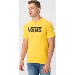 Vans Classic Koszulka Żółty. Żółte podkoszulki męskie Vans, xl, z nadrukiem, z bawełny, z krótkim rękawem. Za 128,95 zł.