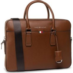 Torba na laptopa TOMMY HILFIGER - Business Leather Slim Comp Bag AM0AM05782 GB8. Pomarańczowe torby męskie skórzane TOMMY HILFIGER, bez wzorów, ze skóry. Za 1199,00 zł.