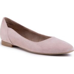 Baleriny TAMARIS - 1-22156-24 Rose Suede 605. Różowe baleriny damskie Tamaris, bez wzorów, z zamszu, klasyczne, bez obcasa, na płaskiej podeszwie. Za 239,00 zł.