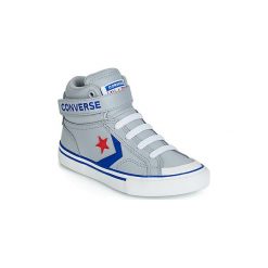 Buty Dziecko Converse PRO BLAZE STRAP LEATHER HI. Szare trampki dziewczęce marki Converse, bez wzorów, bez zapięcia. Za 239,00 zł.
