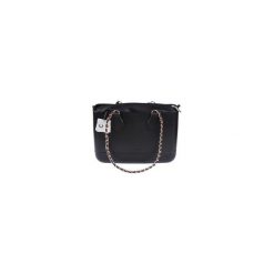 TORBA MEDIUM LUX BLACK. Czarne torebki klasyczne damskie Doubleu bag, bez wzorów, eleganckie, bez dodatków. Za 271,20 zł.