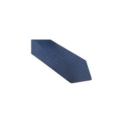 Zielono-granatowy krawat w kratkę D85. Niebieskie krawaty męskie Modini Moda Męska, na co dzień, w kratkę, z tkaniny, casualowe. Za 49,50 zł.