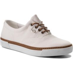 Tenisówki CAMEL ACTIVE - Racket 842.74.01 Off White. Brązowe półbuty damskie Camel Active, na co dzień, bez wzorów, z gumy, bez obcasa, na płaskiej podeszwie, bez zapięcia. W wyprzedaży za 309,00 zł.