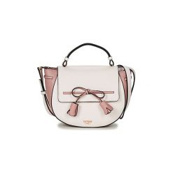 Torby na ramię Guess LEILA TOP HANDLE FLAP. Różowe topy damskie Guess, bez wzorów, bez kołnierzyka. Za 349,00 zł.