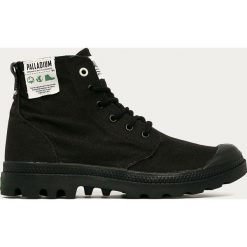 Palladium - Trampki. Czarne trampki męskie Palladium, bez wzorów, z materiału, na sznurówki. Za 399,90 zł.