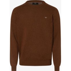 Fynch-Hatton - Sweter męski, beżowy. Brązowe swetry męskie Fynch-Hatton, m, bez wzorów, z bawełny, eleganckie, bez kołnierzyka, bez kaptura. Za 229,95 zł.