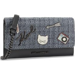 Torebka KARL LAGERFELD - 96KW3222 Thunder. Szare listonoszki damskie KARL LAGERFELD, bez wzorów, ze skóry, wizytowe, na ramię, bez dodatków. Za 899,00 zł.
