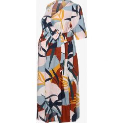 Mamalicious - Sukienka damska – Mlcajsa, wielokolorowy. Sukienki damskie MAMALICIOUS, xl, bez wzorów, bez kołnierzyka, moda ciążowa, bez rękawów, kopertowe. Za 229,95 zł.