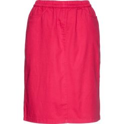 Spódnica bez zamka w talii bonprix różowy hibiskus. Różowe spódniczki damskie bonprix. Za 54,99 zł.