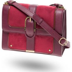 TOREBKA ELISABETTA FRANCHI. Czerwone torebki worki damskie w paski, retro. Za 549,50 zł.