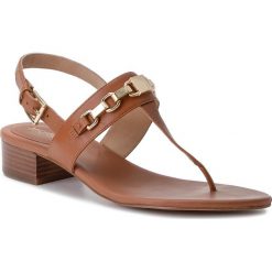 Sandały MICHAEL MICHAEL KORS - Charlton Sandal 40T9CHFA1L Acorn. Pomarańczowe klapki damskie MICHAEL Michael Kors, bez wzorów, ze skóry, bez obcasa, na obcasie. W wyprzedaży za 489,00 zł.