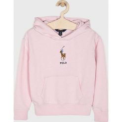 Polo Ralph Lauren - Bluza dziecięca 128- 176 cm. Różowe bluzy dziewczęce Polo Ralph Lauren, bez wzorów, z bawełny, bez rękawów, z kapturem. Za 339,90 zł.